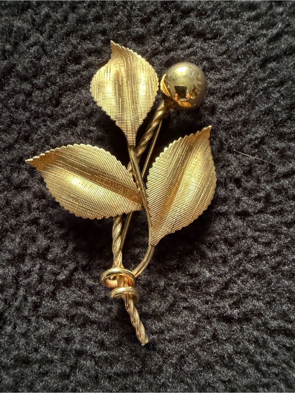 Vintage VanDell  1/20 12K gold filled Floral Brooch